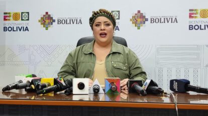 Bloqueos en Bolivia según ministra María Nela Padra