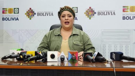 Bloqueos en Bolivia según ministra María Nela Padra