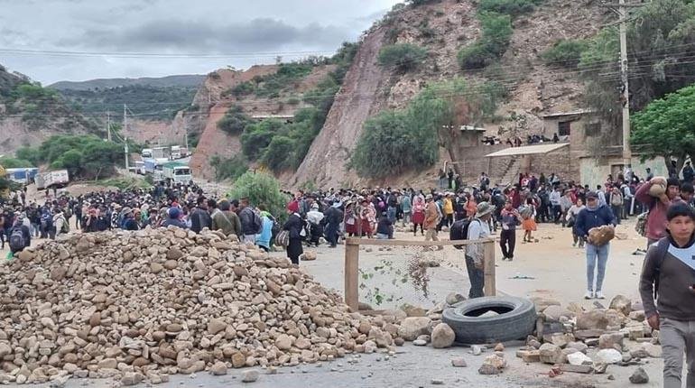 Bloqueos en Bolivia durante el Día del Estado Plurinacional