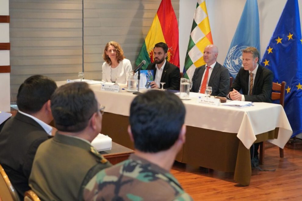 Destrucción e incineración de drogas en Bolivia