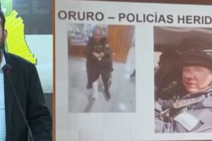 Bloqueadores en la carretera Oruro-Potosí