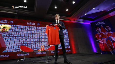 Ricardo Gareca seleccionador de Chile en su presentación oficial