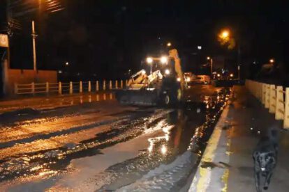 Lluvia torrencial en La Paz