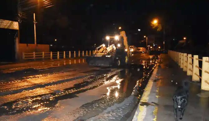 Lluvia torrencial en La Paz