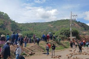 Protesta pacífica en defensa de derechos humanos