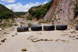 Bloqueos en carreteras Bolivia