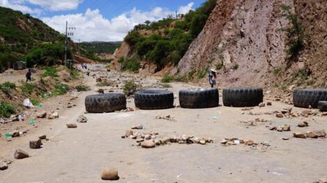 Bloqueos en carreteras Bolivia