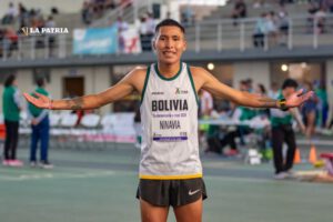 David Ninavia cosechó dos medallas de oro en el Sudamericano Indoor