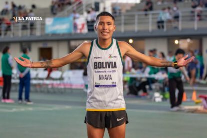 David Ninavia cosechó dos medallas de oro en el Sudamericano Indoor