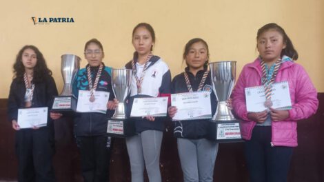 Las ganadoras en la rama femenina en el Festival Panamericano de Ajedrez