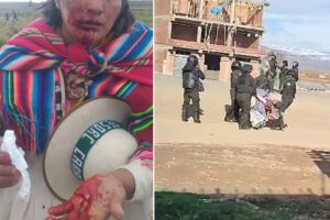 Uso excesivo de la fuerza policial en Caracollo