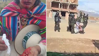 Uso excesivo de la fuerza policial en Caracollo