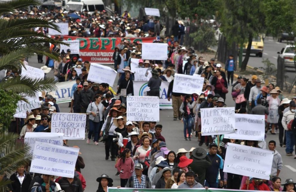 Pérdidas por bloqueos en Bolivia