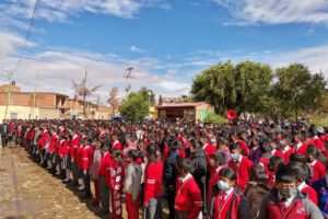 Inauguración del año escolar en Oruro