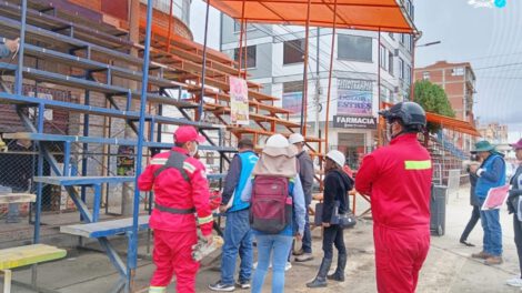 Inspección graderías Carnaval de Oruro