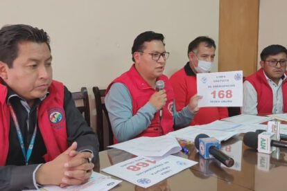 Línea gratuita 168 para emergencias durante el Carnaval de Oruro