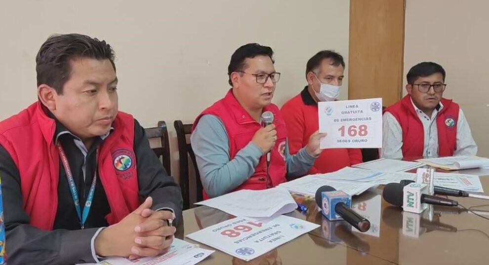 Línea gratuita 168 para emergencias durante el Carnaval de Oruro