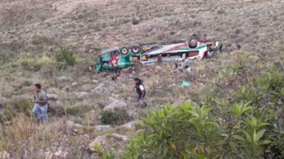 Accidente vehicular Cochabamba-Sucre