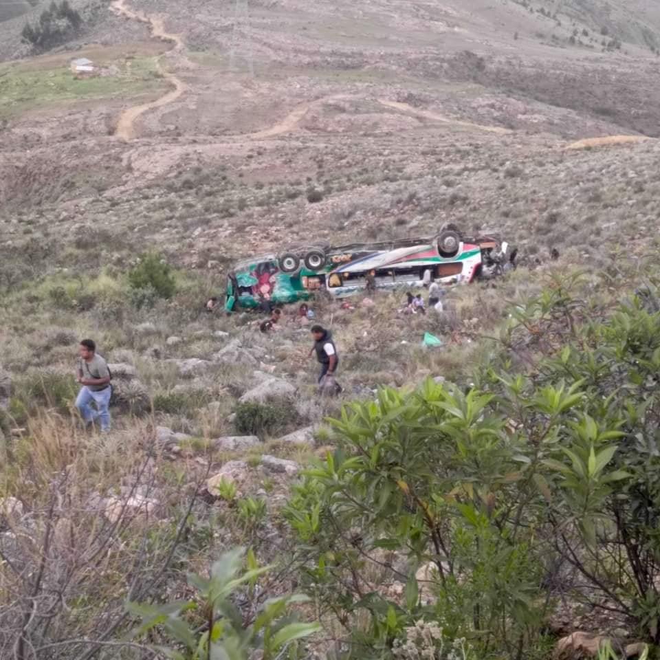 Accidente vehicular Cochabamba-Sucre