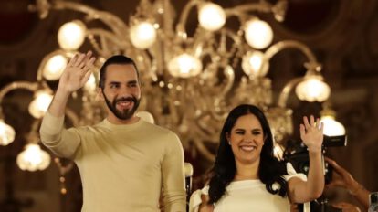 Nayib Bukele y su esposa, Gabriela Rodríguez