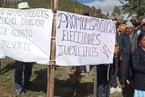 Ley de elecciones judiciales y levantamiento de bloqueo