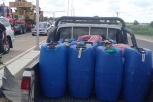 Almacenamiento ilegal de combustible en Montero