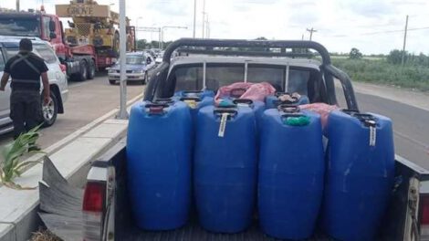 Almacenamiento ilegal de combustible en Montero