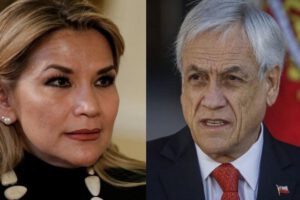 Jeanine Añez condolencias Sebastián Piñera
