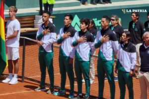 El equipo de tenis de Bolivia en la Copa Davis