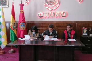Censo 2024 con el Gobernador Johnny Vedia y la coordinadora nacional del Censo Martha Oviedo