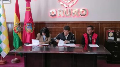 Censo 2024 con el Gobernador Johnny Vedia y la coordinadora nacional del Censo Martha Oviedo