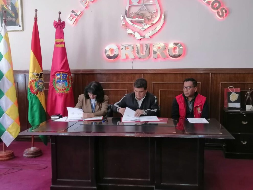Censo 2024 con el Gobernador Johnny Vedia y la coordinadora nacional del Censo Martha Oviedo