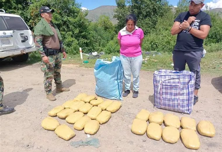 Incautación de marihuana en la ruta Tarija-Bermejo