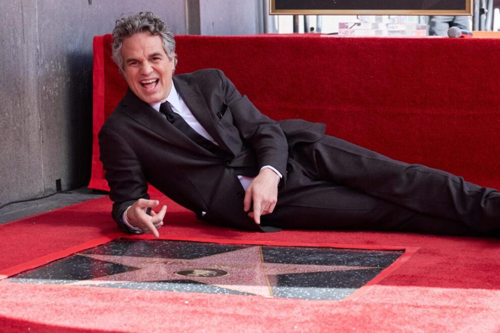 Mark Ruffalo recibe una estrella en el Paseo de la Fama