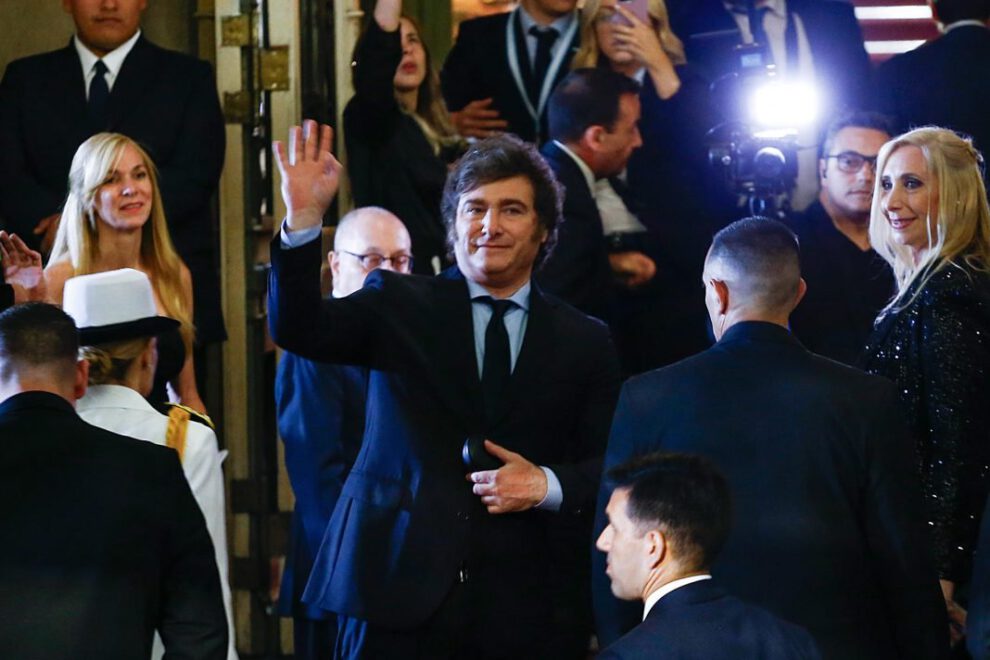 Javier Milei con el Papa Francisco