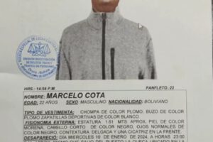 Conscripto desaparecido Marcelo Cota aparece con vida en Oruro
