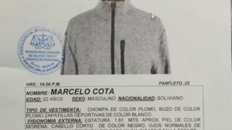 Conscripto desaparecido Marcelo Cota aparece con vida en Oruro