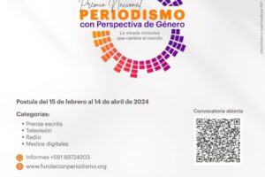 Premio Nacional de Periodismo con Perspectiva de Género