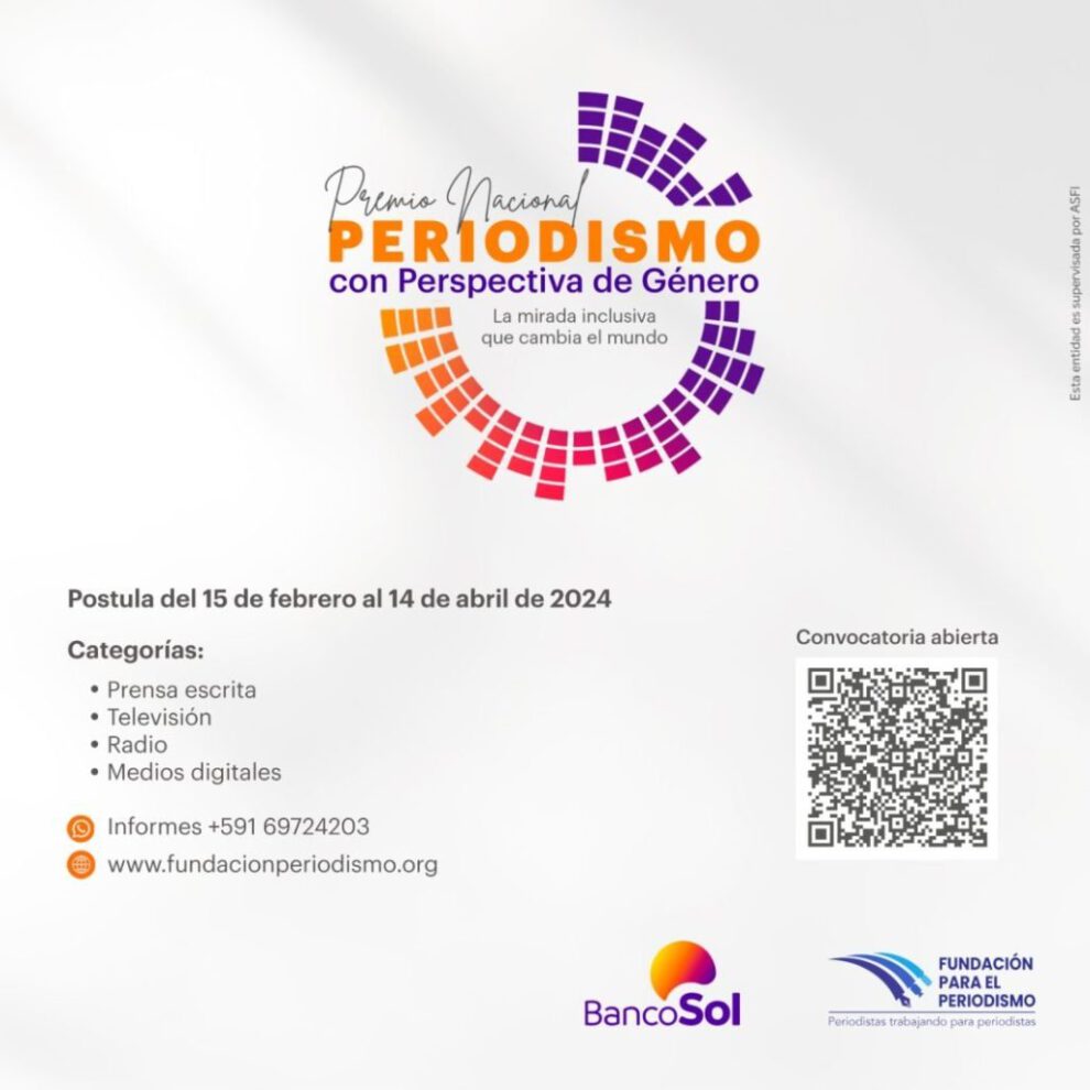 Premio Nacional de Periodismo con Perspectiva de Género