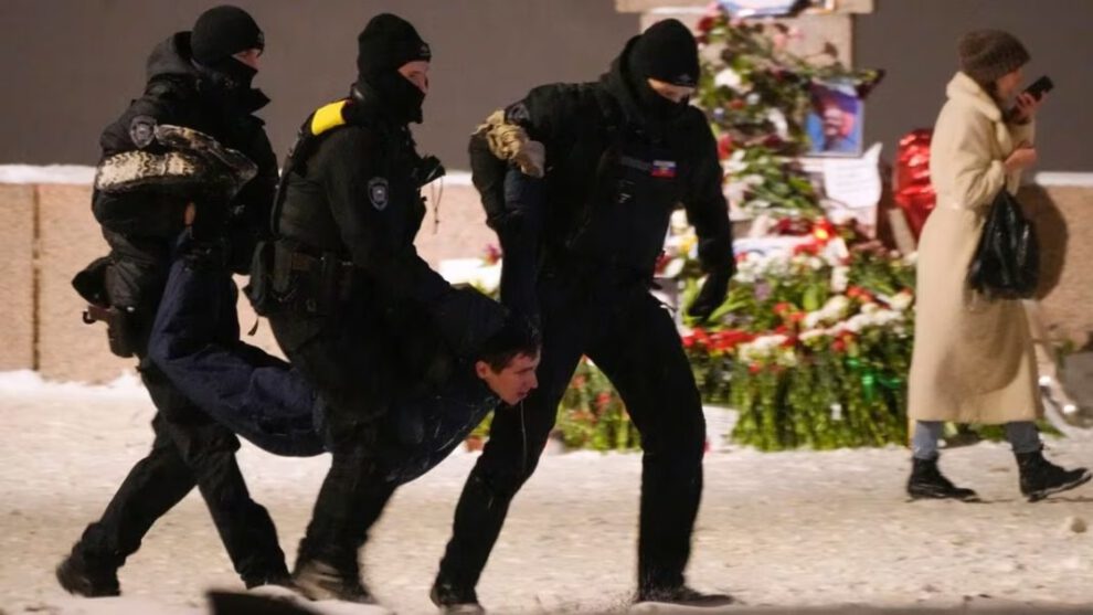 Homenaje a Navalni en Rusia