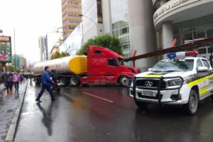 Protesta de cisternas en La Paz