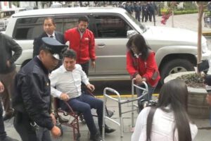 Alcalde de Tarija en silla de ruedas