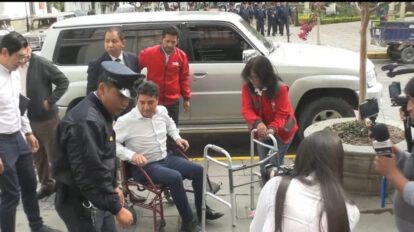 Alcalde de Tarija en silla de ruedas
