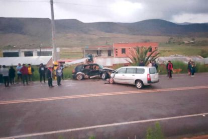 Tragedia en Potosí: un niño y un adolescente fallecen tras colisión entre coches sin placa