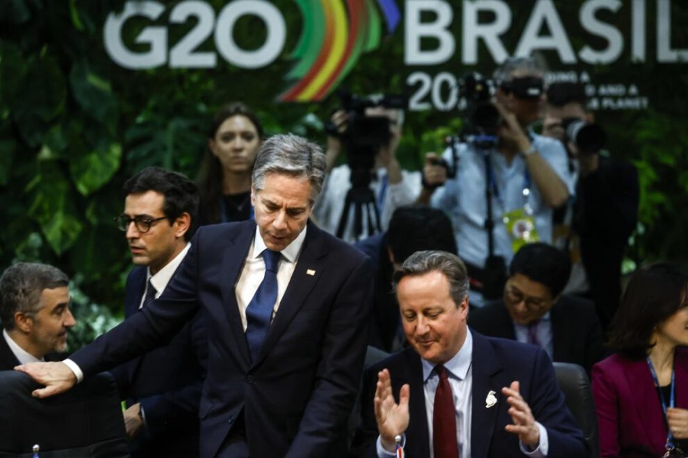 Reunión del G20 en Río de Janeiro con Brasil llamando a la paz mundial