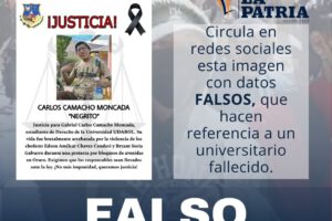 Falsa noticia sobre universitario fallecido