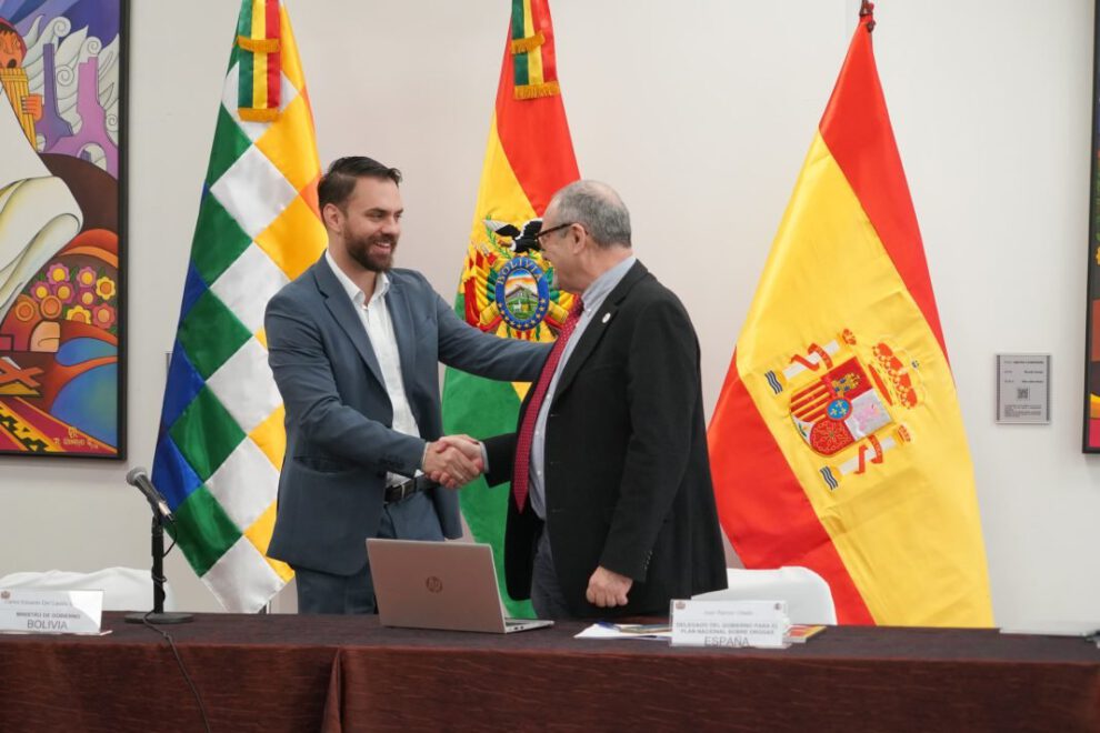 Bolivia y España fortalecen colaboración para combatir narcotráfico
