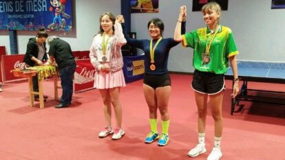 Lenny Rocha brilla obteniendo el primer lugar en el nacional de tenis de mesa