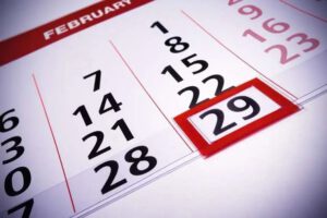 Registro de nacimientos el 29 de febrero