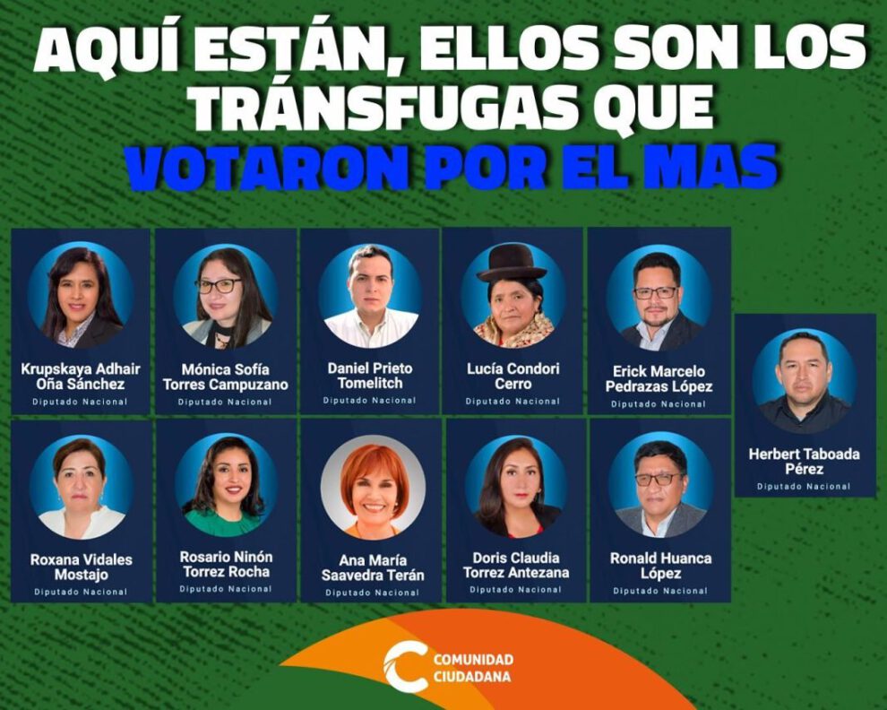 Diputados acusados de vendidos en la Cámara de Diputados